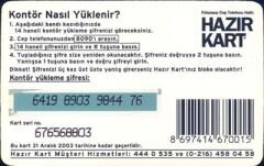 Kazı Konus Kartı