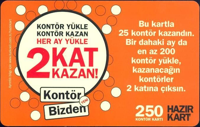 Kontor Yükle Kontor Kazan