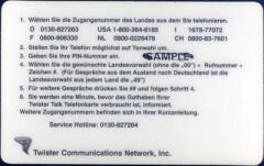 Twister Talk Telefonkarte 50 DM