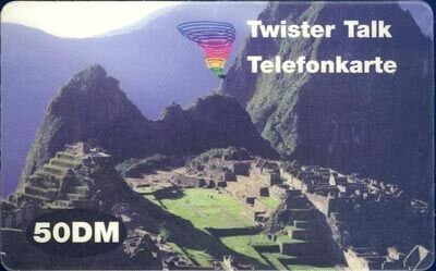 Twister Talk Telefonkarte 50 DM