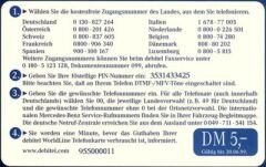 WorldLine Telefonkarte 5 DM