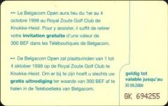 Royal Zoute Golf Club 200 BEF