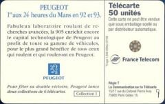 Peugeot 1er aux heures du Mans en 92 et 93