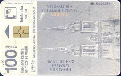Papa Ivan Pavao II 2.4.10.1998 Zagrab Marija Bistrica Split Solin 100